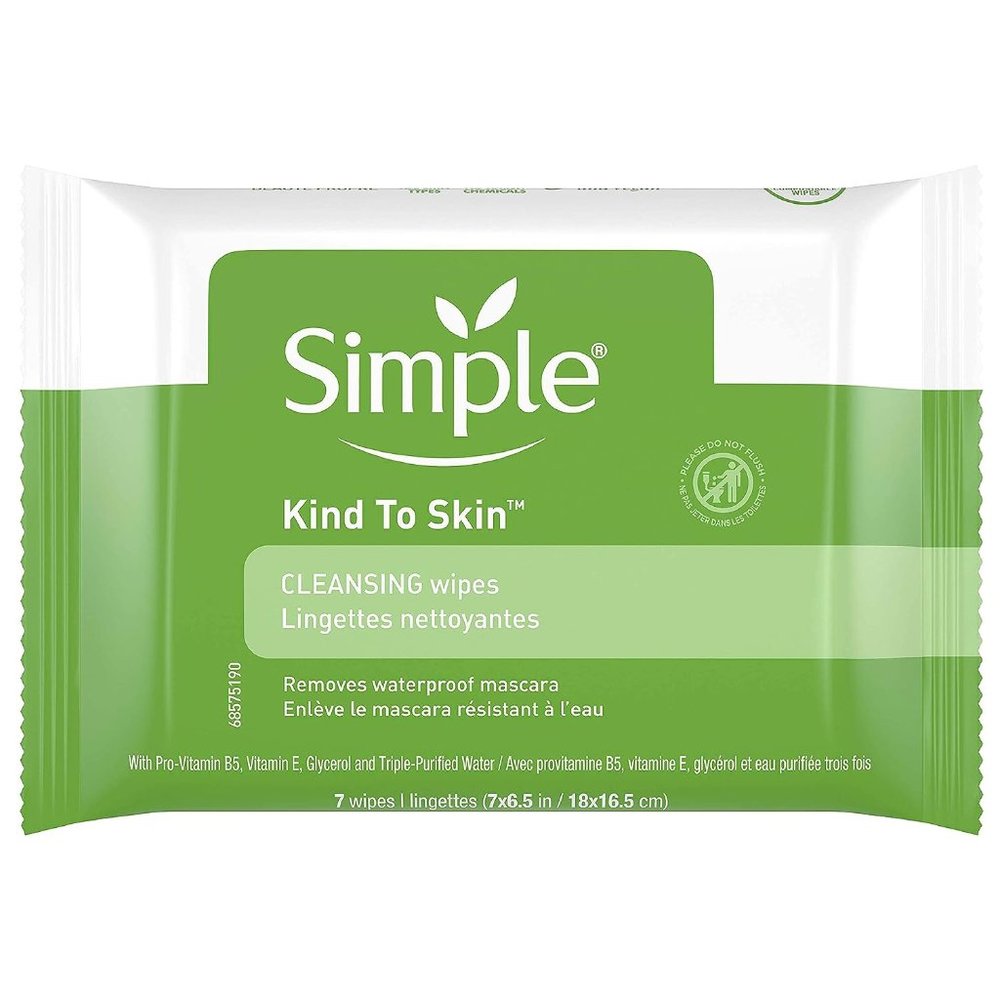 Simple Kind to Skin Facial Cleansing Wipes Cleanser & Makeup Remover